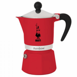 Bialetti Rainbow červená 3 porce