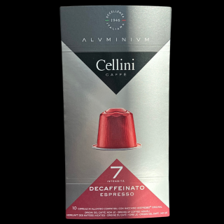 Cellini kapsle pro Nespresso® Espresso Decaffeinato Aluminium 10ks
