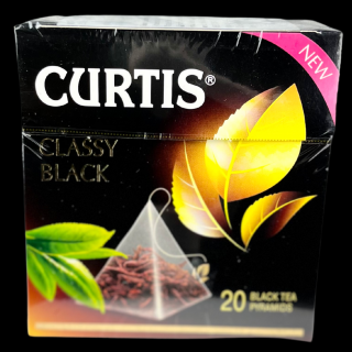 Curtis černý čaj Classy Black pyramidy 20ks