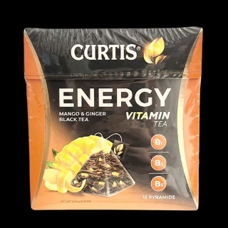 Curtis černý čaj ENERGIE pyramidy 15ks