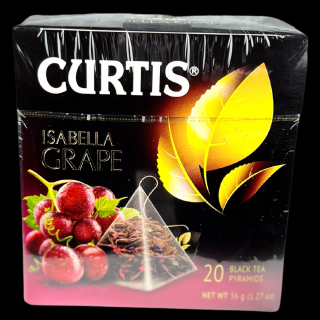 Curtis černý čaj Isabella Grape pyramidy 20ks
