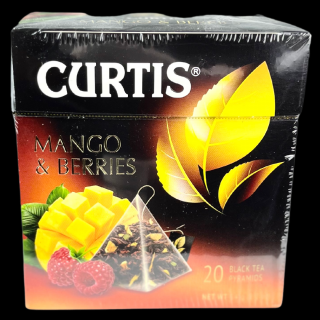 Curtis černý čaj Mango-Berries pyramidy 20ks