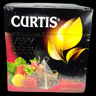 Curtis černý čaj Very Berry pyramidy 20ks