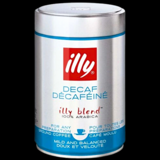 illy Decaf mletá káva bez kofeinu 250g