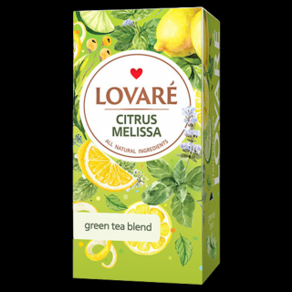LOVARÉ Citrus Melissa 24ks - zelený čaj