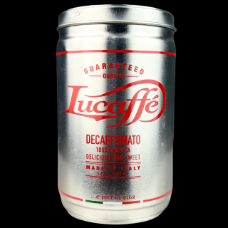 Lucaffé Decaffeinato 250g Nízkokofeinová Zrnková káva