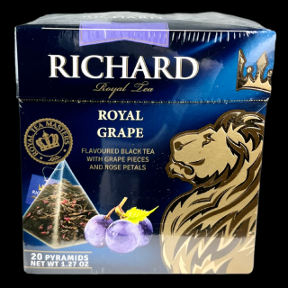 Richard Royal Grape černý čaj 20 pyramidek