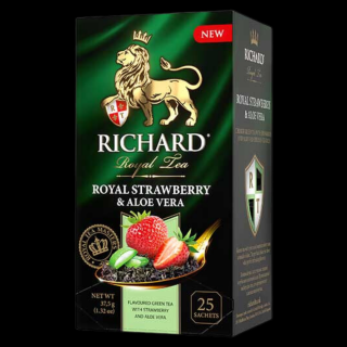 Richard zelený čaj Jahoda a Aloe Vera 25ks