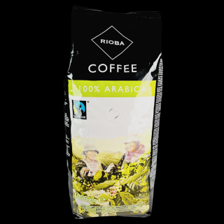 Rioba Fairtrade 100% Arabica zrnková káva 1kg