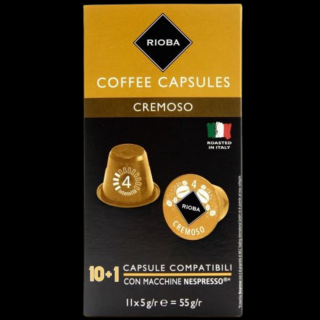 Rioba kapsle pro Nespresso® Espresso Cremoso 11ks