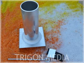 Hliníková forma na odlévání vosků na výrobu svíček 46x120 mm