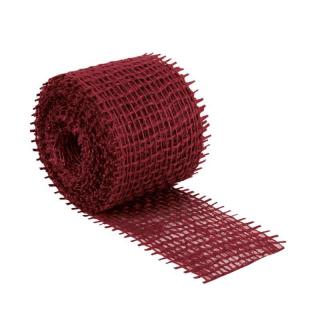 Jutová Jutový dekorační pásek červený 3m/4cm