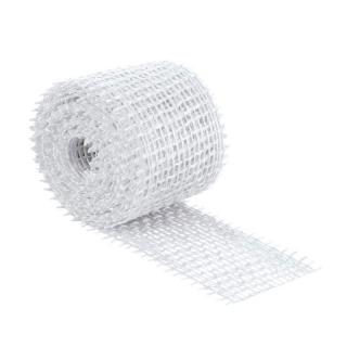 Jutový dekorační pásek bílý 3m/4cm