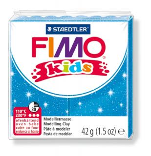 Modelovací hmota modrá se třpytkami FIMO Kids 8030-312 42 g