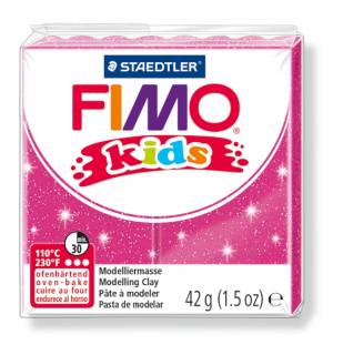 Modelovací hmota růžová se třpytkami FIMO Kids 8030-262 42 g