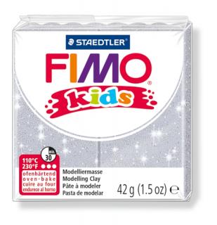 Modelovací hmota stříbrná se třpytkami FIMO Kids 8030-812 42 g