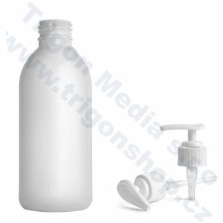 Plastová lahvička bílá s bílou pumpičkou Tera 250 ml