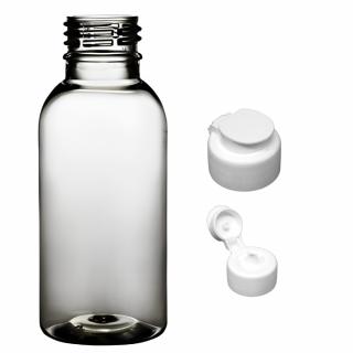 Plastová lahvička čira s bílým dávkovacím víčkem Tera 100 ml