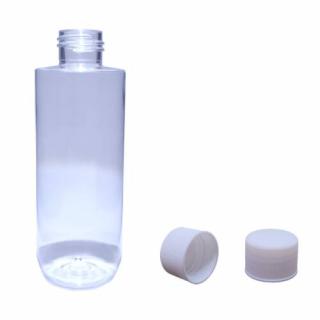 Plastová lahvička, lékovka čirá s bílým víčkem Ambra 150 ml