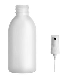 Plastová lahvičky bílá s kosmetickým rozprašovačem Tera 200 ml