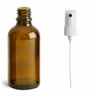 Skleněná lahvička, lékovka s kosmetickým rozprašovačem Luna 150 ml