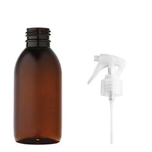 Skleněná lékovka s bílým pistolovým rozprašovačem Luna 1000 ml