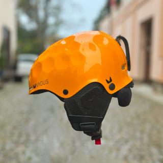 Lyžařská helma Vagus Kevlar MegaSpeed Orange lesk Velikost: M/L