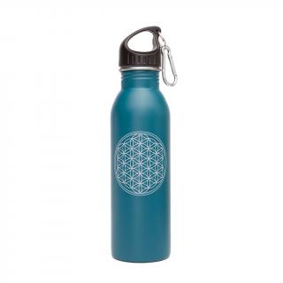 Cestovní lahev s brčkem Bodhi z nerezavějící oceli  700 ml Motiv: Flower of life