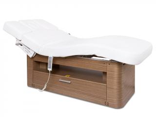 Elektrické wellness lehátko s vyhříváním a LED osvětlením Fabulo Pallas  200*79 cm | 133 kg | bílá
