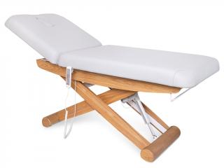 Elektrické wellness lehátko s vyhříváním a LED osvětlením Fabulo Pax Basic  198*74 cm | 91 kg | světle šedá