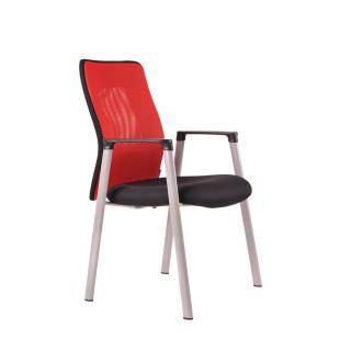Ergonomická jednací židle OfficePro Calypso Meeting  5 barev Barva: červená