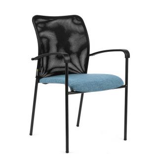 Ergonomická jednací židle OfficePro Triton Black SL  3 barvy Barva: modrá
