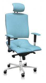 Ergonomická kancelářská židle Asana Architect  11 barev Barva čalounění: Eko kůže Světle Modrá 574