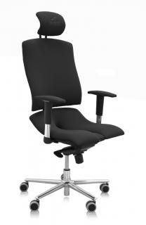 Ergonomická kancelářská židle Asana Architect  11 barev Barva čalounění: Látka Atlantic Černá 60999