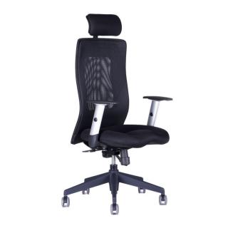 Ergonomická kancelářská židle OfficePro Calypso Grand  5 barev Barva: černá, Opěrka hlavy: s opěrkou