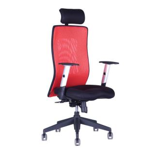 Ergonomická kancelářská židle OfficePro Calypso Grand  5 barev Barva: červená, Opěrka hlavy: s opěrkou