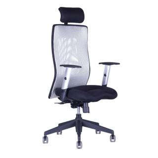 Ergonomická kancelářská židle OfficePro Calypso Grand  5 barev Barva: šedá, Opěrka hlavy: s opěrkou