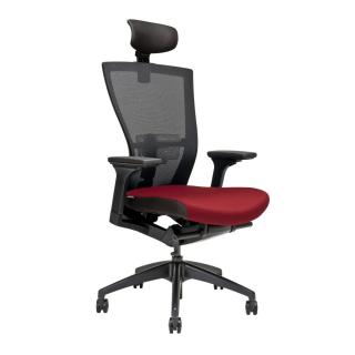 Ergonomická kancelářská židle OfficePro Merens  4 barvy Barva: červená, Opěrka hlavy: s opěrkou**