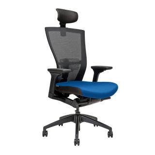 Ergonomická kancelářská židle OfficePro Merens  4 barvy Barva: modrá, Opěrka hlavy: s opěrkou**