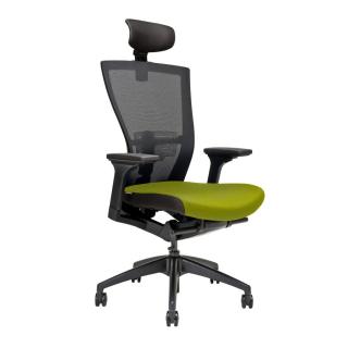 Ergonomická kancelářská židle OfficePro Merens  4 barvy Barva: zelená, Opěrka hlavy: s opěrkou**