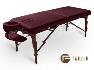 Fabulo, USA Dřevěný masážní stůl Fabulo DIABLO Set (192x76cm, 4 barvy) Barva: bordová
