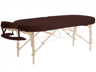 Fabulo, USA Dřevěný masážní stůl Fabulo GURU Oval Set (192x76cm, 7 barev) Barva: čokoládová