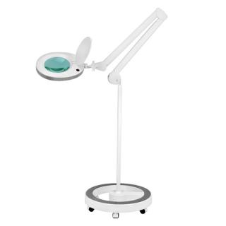 Kosmetická lampa s lupou BeautyOne Elegant LED s kruhovým stojanem  Ø 12 cm čočka / 6W / 5 dioptrií