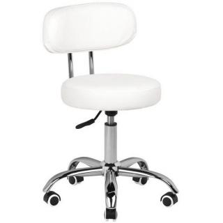 Kosmetická židle s opěradlem BeautyOne Iris Barva: bílá