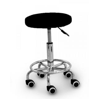 Kosmetická židle Tandem COS  bílá / krémová / černá Barva: černá