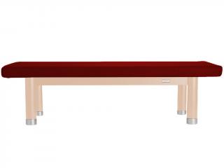 Luxusní thajské masážní lehátko Clap Tzu AMBRA Thai  202*115 cm | 60 kg | 13 barev Barva čalounění: PU - vínová (wine red), Barva konstrukce: lakovaný…