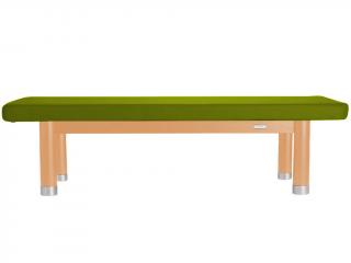 Luxusní thajské masážní lehátko Clap Tzu AMBRA Thai  202*115 cm | 60 kg | 13 barev Barva čalounění: PU - zelená (grass), Barva konstrukce: olejovaný…