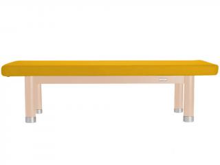 Luxusní thajské masážní lehátko Clap Tzu AMBRA Thai  202*115 cm | 60 kg | 13 barev Barva čalounění: PU - žlutá (sun), Barva konstrukce: lakovaný buk,…