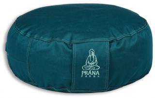 Meditační polštář PRÁNA s potahem - modrozelená  36 x 12 cm | + Dárek: náhradní náplň