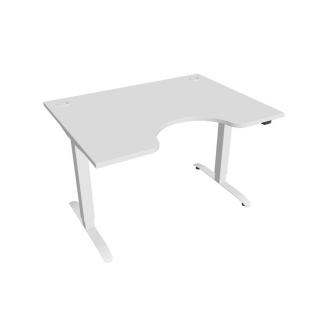 Office Pro psací stůl Hobis Motion MS ERGO 2 Barva desky: bílá, Barva kovu: bílá RAL 9016, Šířka: 120 cm